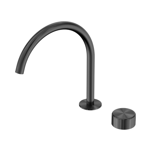 Serenity Progressive Bath or Kitchen Mixer Arc Spout with Metal Handle Gunmetal [309010]