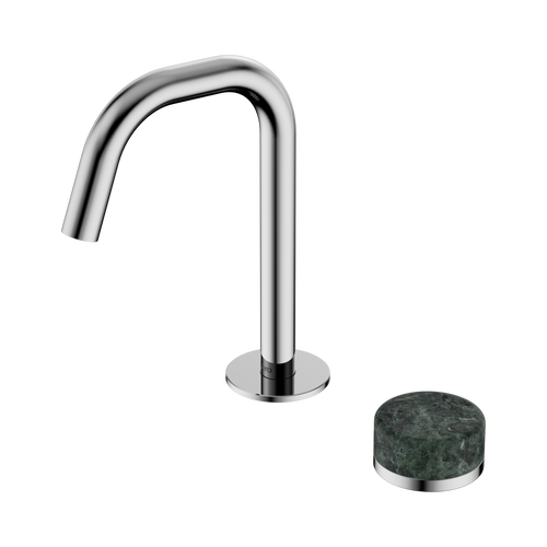 Serenity Progressive Basin Mixer Edge Spout with Verde Alpi Handle Chrome [309045]