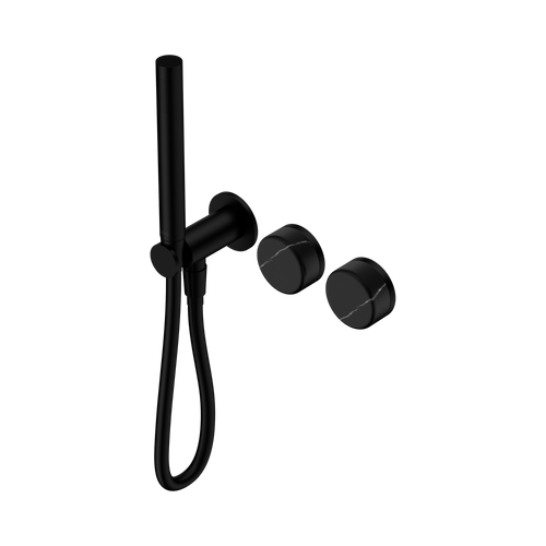 Serenity Progressive Shower System with Marquina Black Handle and Slim Shower Matte Black [309143]