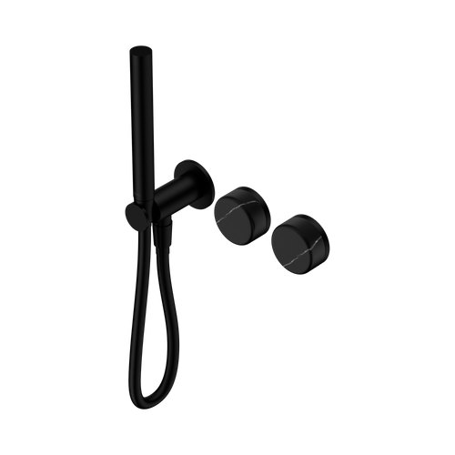 Serenity Progressive Shower System with Marquina Black Handle and Slim Shower Matte Black [309143]
