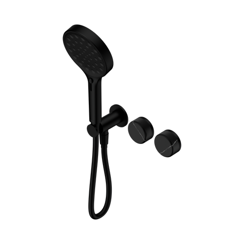 Serenity Progressive Shower System with Marquina Black Handle and Serenity Hand Shower Matte Black [309042]