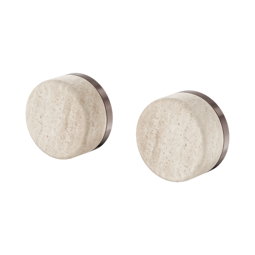 Serenity Wall Top Assembly with Rome Travertine Handle Brushed Bronze [309403]