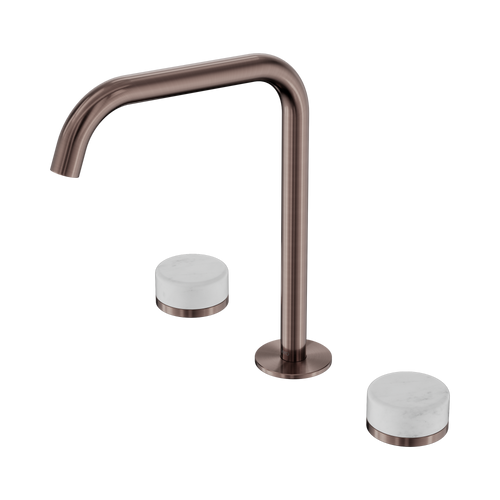 Serenity Bath or Kitchen Set Edge Spout with Carrara Handle Brushed Bronze [309288]