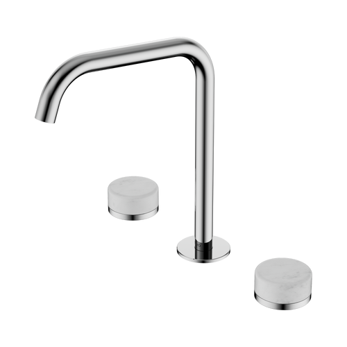 Serenity Bath or Kitchen Set Edge Spout with Carrara Handle Chrome [309317]