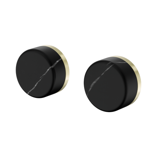 Serenity Wall Top Assembly with Marquina Black Handle Brushed Gold [309337]