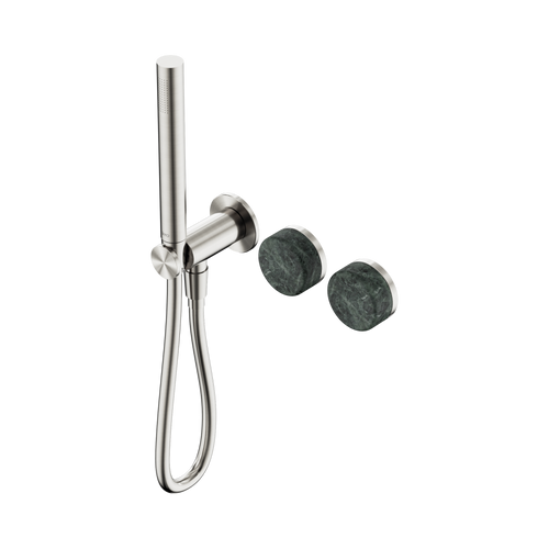 Serenity Progressive Shower System with Verde Alpi Handle and Slim Shower Brushed Nickel [309391]