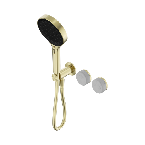 Serenity Progressive Shower System with Carrara Handle and Serenity Hand Shower Brushed Gold [309426]