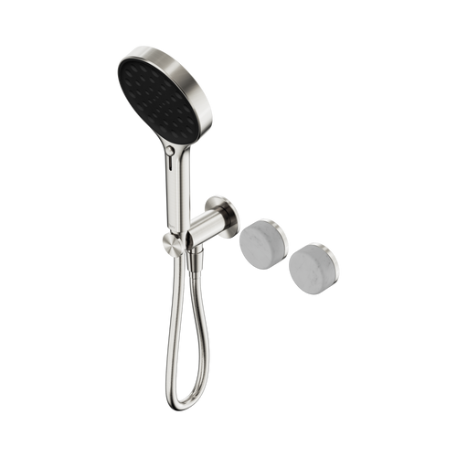 Serenity Progressive Shower System with Carrara Handle and Serenity Hand Shower Brushed Nickel [309433]