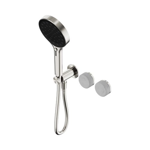 Serenity Progressive Shower System with Carrara Handle and Serenity Hand Shower Brushed Nickel [309433]
