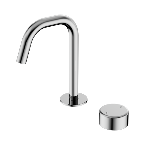 Serenity Progressive Basin Mixer Edge Spout with Metal Handle Chrome [309321]
