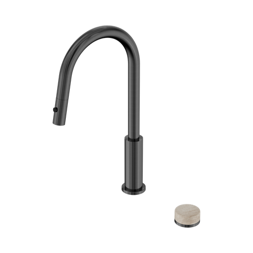 Serenity Progressive Pull-Out kitchen Set with Rome Travertine Handle Gunmetal [309280]