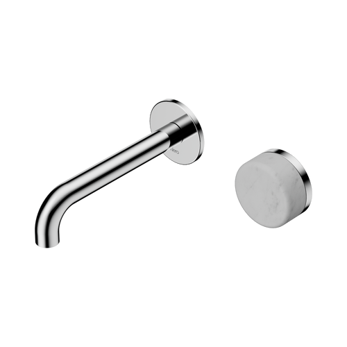 Serenity Progressive Wall Basin Mixer 160mm Spout with Carrara Handle Chrome [309380]