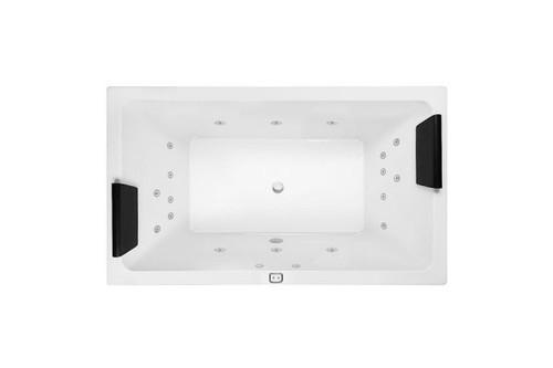 Lago Contour 18-Jet Spa Bath High-Gloss 1795mm High Gloss White [122325]
