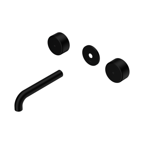 Serenity Wall Basin Set 160mm Spout with Metal Handle Trim Kit Only Matte Black [311111]