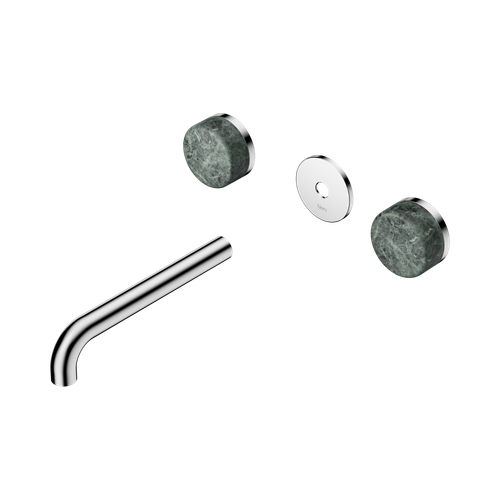 Serenity Wall Basin Set 185mm Spout with Verde Alpi Handle Trim Kit Only Chrome [311255]