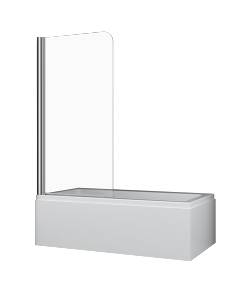 Cascade Pivot Panel Bath Shower Screen Chrome [122330]