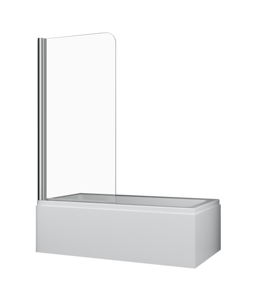 Cascade Pivot Panel Bath Shower Screen Chrome [122330]