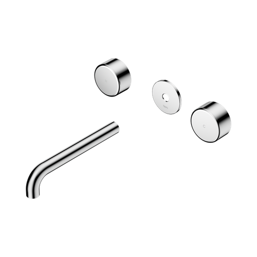 Serenity Wall Basin Set 185mm Spout with Metal Handle Trim Kit Only Chrome [311302]