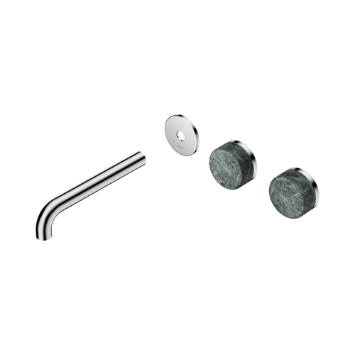Serenity Wall Basin Set 185mm Offset spout with Verde Alpi Handle Trim Kit Only Chrome [311272]