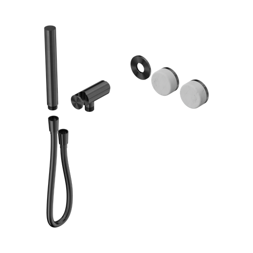 Serenity Progressive Shower System with Carrara Handle and Slim Shower Trim Kit Only Gunmetal [311069]