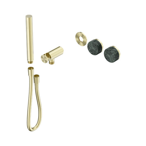 Serenity Progressive Shower System with Verde Alpi Handle and Slim Shower Trim Kit Only Brushed Gold [311280]