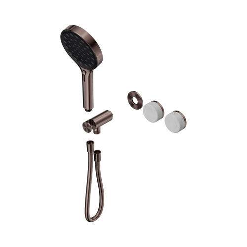 Serenity Progressive Shower System with Carrara Handle and Serenity Hand Shower Trim Kit Only Brushed Bronze [311347]