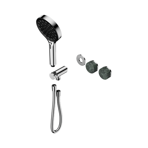 Serenity Progressive Shower System with Verde Alpi Handle and Serenity Hand Shower Trim Kit Only Chrome [311315]