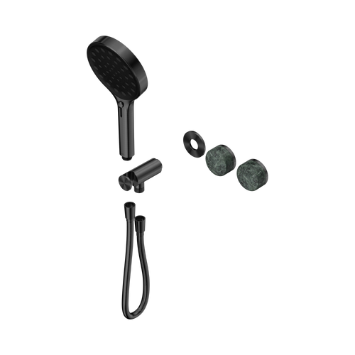 Serenity Progressive Shower System with Verde Alpi Handle and Serenity Hand Shower Trim Kit Only Gunmetal [311169]