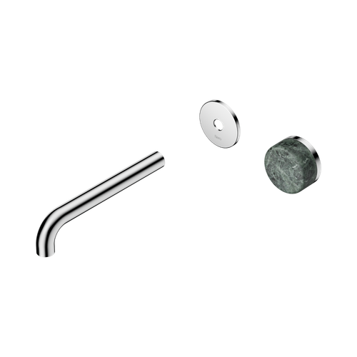 Serenity Progressive Wall Basin Mixer 185mm Spout with Verde Alpi Handle Trim Kit Only Chrome [311351]