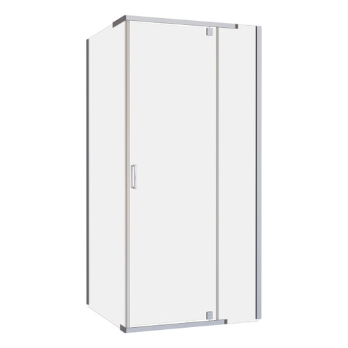 Trinidad Shower Screen (only) Square 940mm x 940mm Chrome [124053]