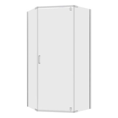Trinidad Shower Screen (only) Angled  957mm x 957mm Chrome [124056]