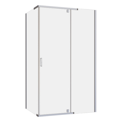 Trinidad Shower Screen (only) Rectangle 1140mm x 840mm Chrome [124054]