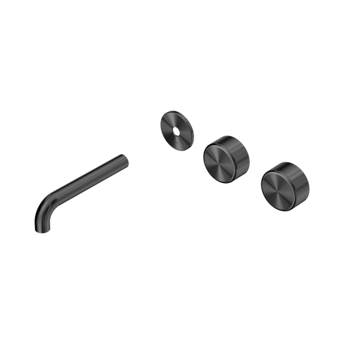 Serenity Wall Basin Set 160mm Offset spout with Metal Handle Trim Kit Only Gunmetal [311402]