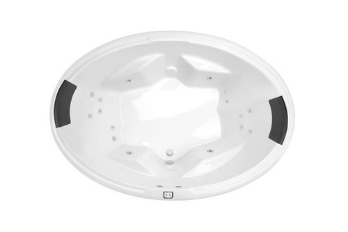 Duo Contour 16-Jet Spa Bath 1850mm High Gloss White [128337]