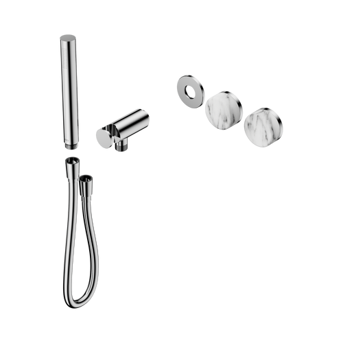 Serenity Progressive Shower System with Arabescato Corchia Handle and Slim Shower Trim Kit Only Chrome [311416]