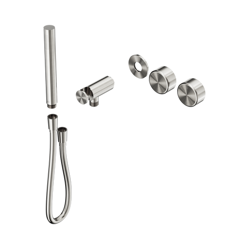 Serenity Progressive Shower System with Metal Handle and Slim Shower Trim Kit Only Brushed Nickel [311391]