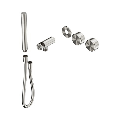 Serenity Progressive Shower System with Metal Handle and Slim Shower Trim Kit Only Brushed Nickel [311391]
