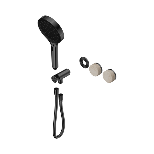Serenity Progressive Shower System with Rome Travertine Handle and Serenity Hand Shower Trim Kit Only Gunmetal [311421]