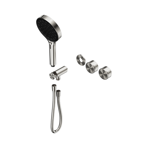 Serenity Progressive Shower System with Metal Handle and Serenity Hand Shower Trim Kit Only Brushed Nickel [311517]