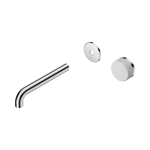 Serenity Progressive Wall Basin Mixer 185mm Spout with Carrara Handle Trim Kit Only Chrome [311533]