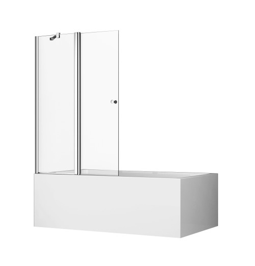 Cascade Fixed/Swing Pivot Panel Bath Shower Screen 1500mm [131374]