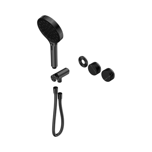 Serenity Progressive Shower System with Marquina Black Handle and Serenity Hand Shower Trim Kit Only Gunmetal [311380]