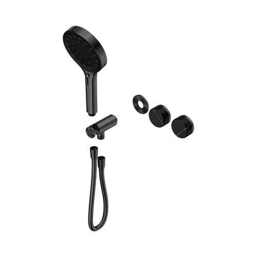 Serenity Progressive Shower System with Marquina Black Handle and Serenity Hand Shower Trim Kit Only Gunmetal [311380]