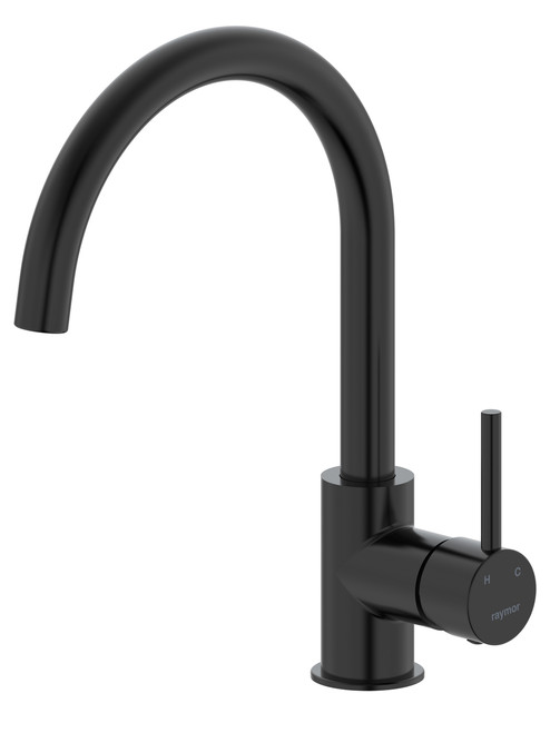Projix Sink Mixer Gooseneck Black LF [201028]
