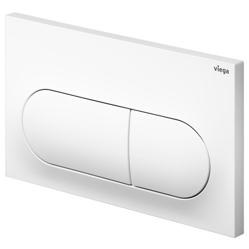 Viega Visign Life6 Pill Button Flush Plate Gloss White [311592]