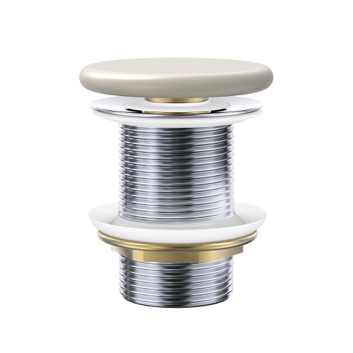 Pop-Up 32mm x 70mm Non-Overflow Basin Waste Matte Khaki Flat Ceramic Cap [311595]