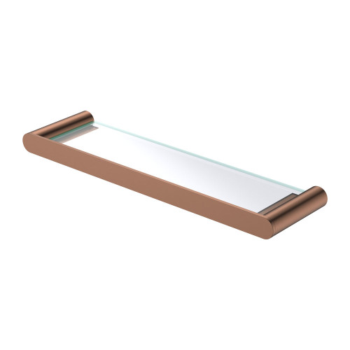 Empire Slim Glass Shelf Brushed Copper [312345]