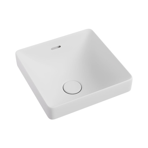 Aluca Square Semi-Inset Basin Matte White [313139]