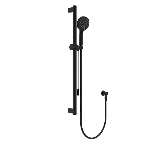Care Rail Shower with Push Pull Slider Matte Black [313415]