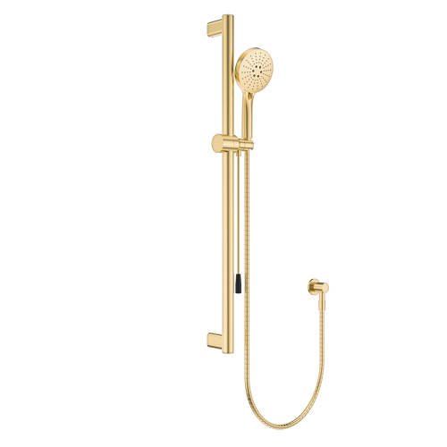 Care Rail Shower with Push Pull Slider Urban Brass [313414]